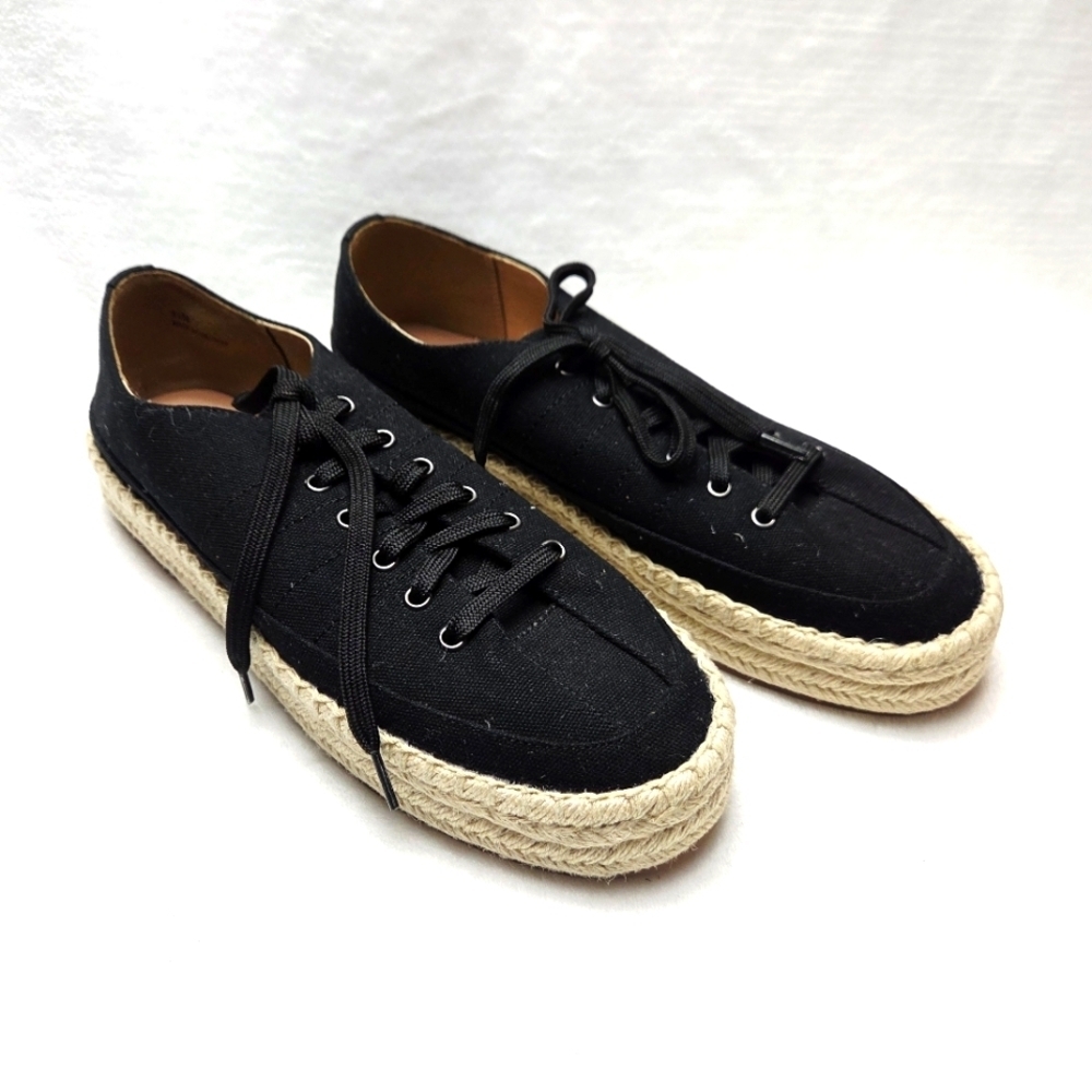 Linea Paolo Sanny Black Textile Espadrille Sneakers